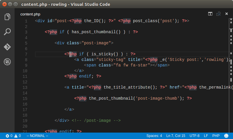 Visual Studio Code 的 amVim 擴充功能