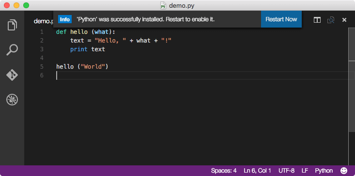 VS Code 安裝擴充功能
