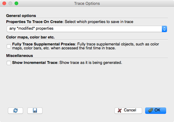 Trace Options