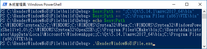 PowerShell 視窗