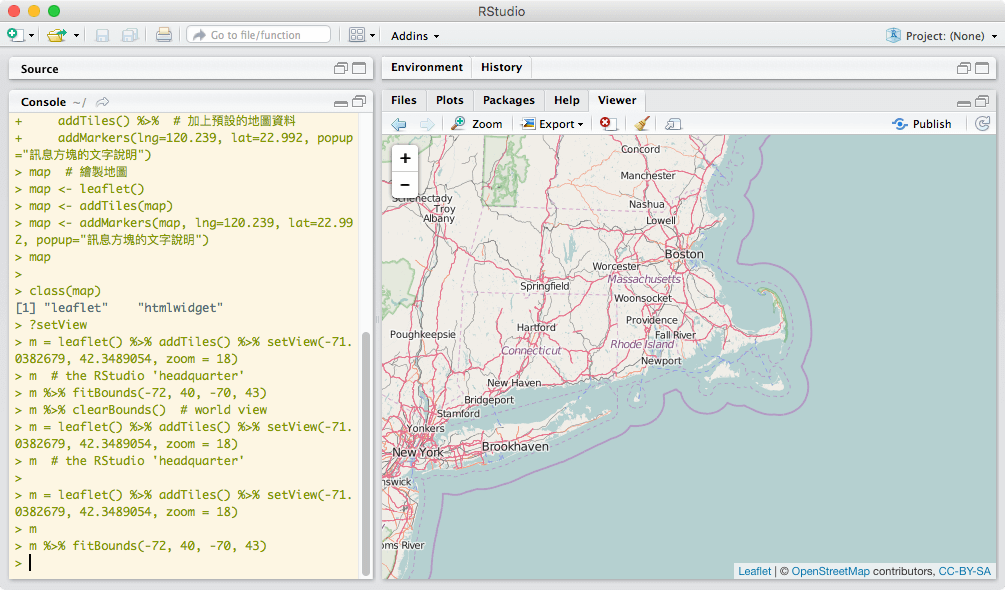 fitBounds 變更地圖的顯示區域