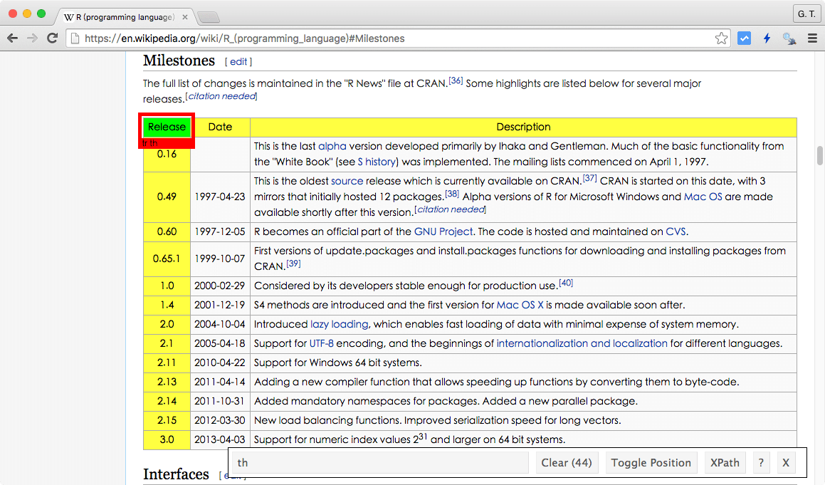 以 SelectorGadget 選擇 HTML 元素