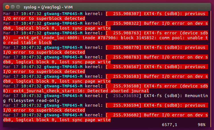 syslog 系統記錄檔