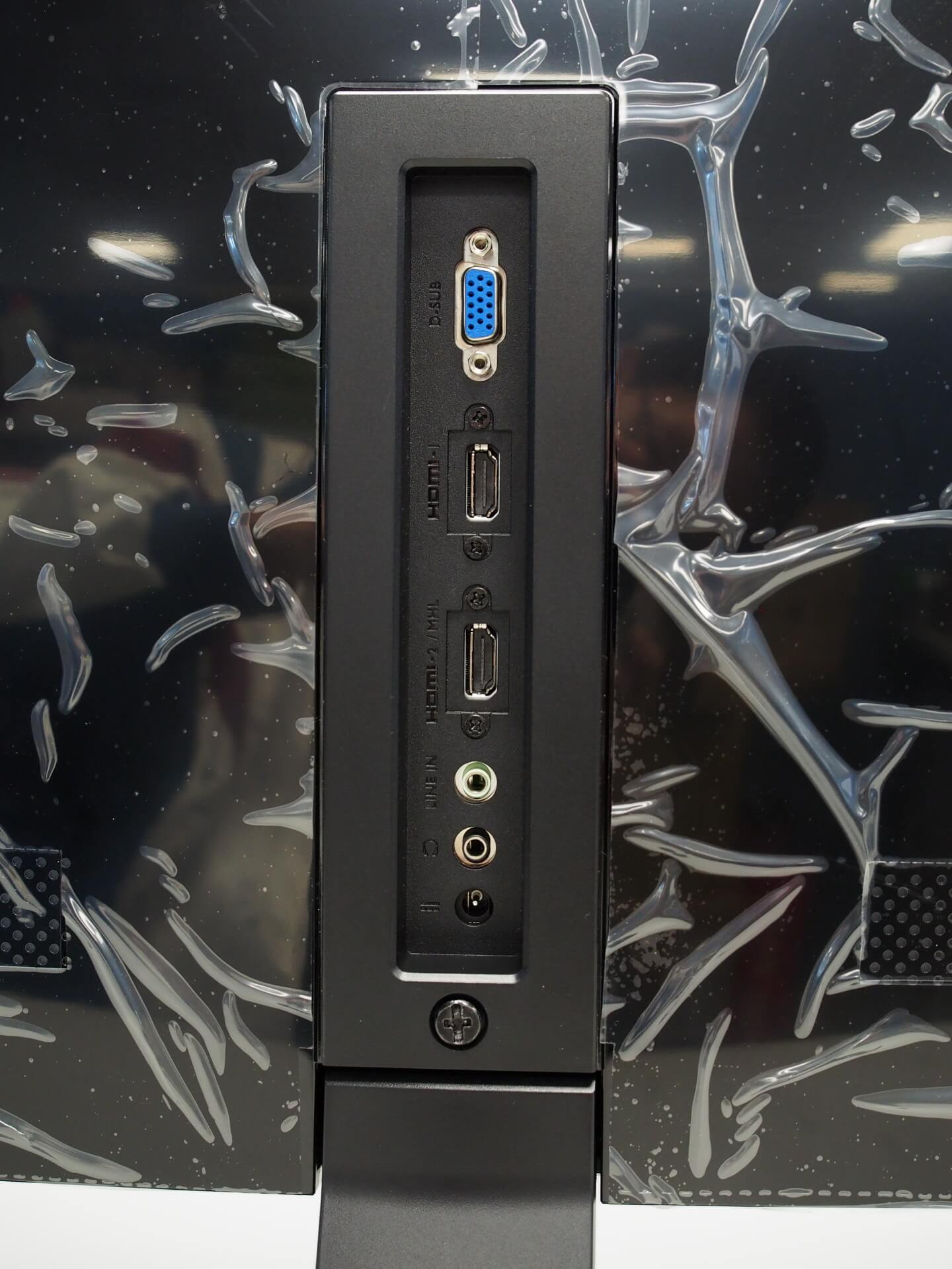 BENQ EW2750ZL 螢幕背面插座