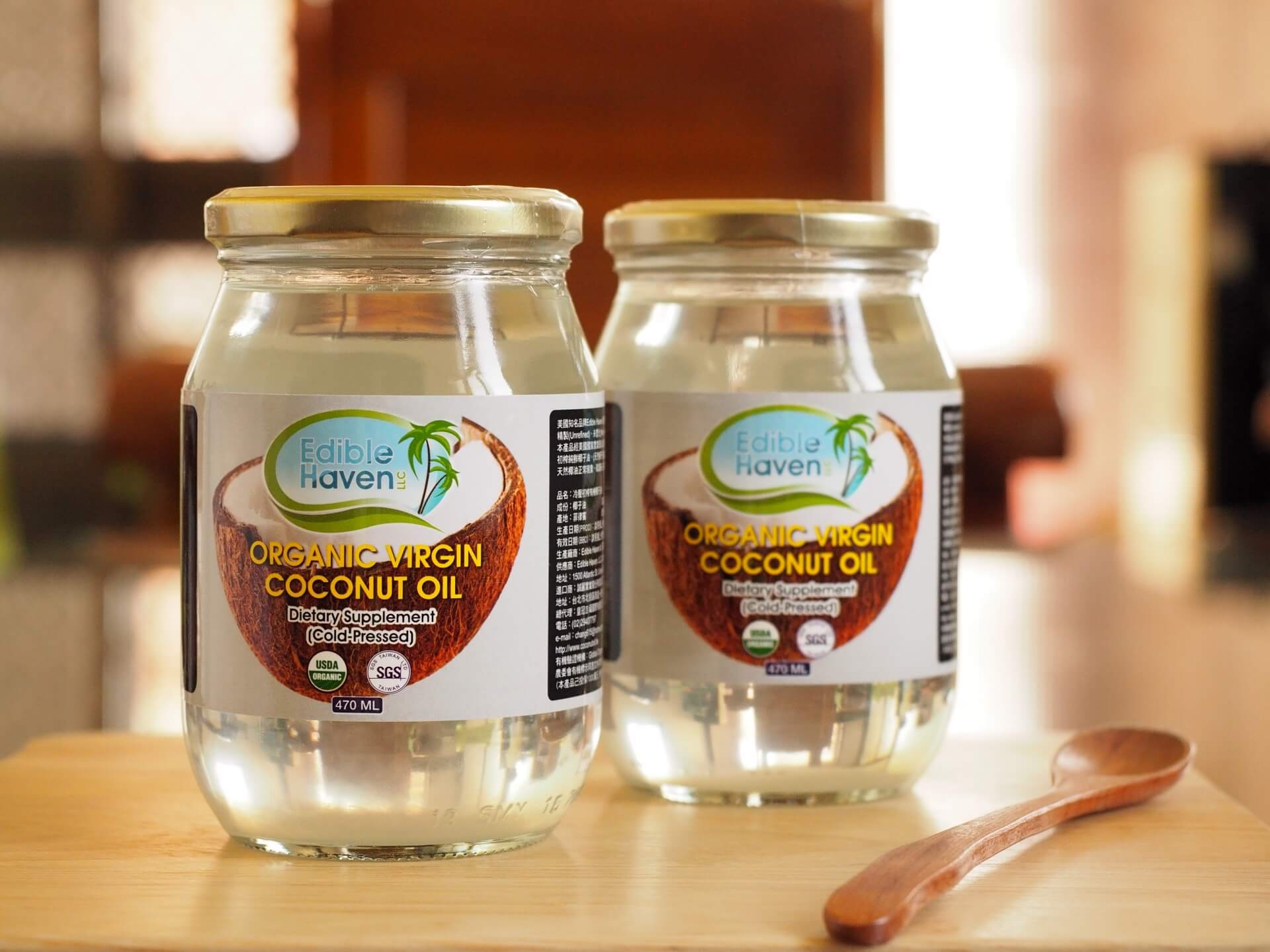 美國 Edible Haven 冷壓初榨有機椰子油
