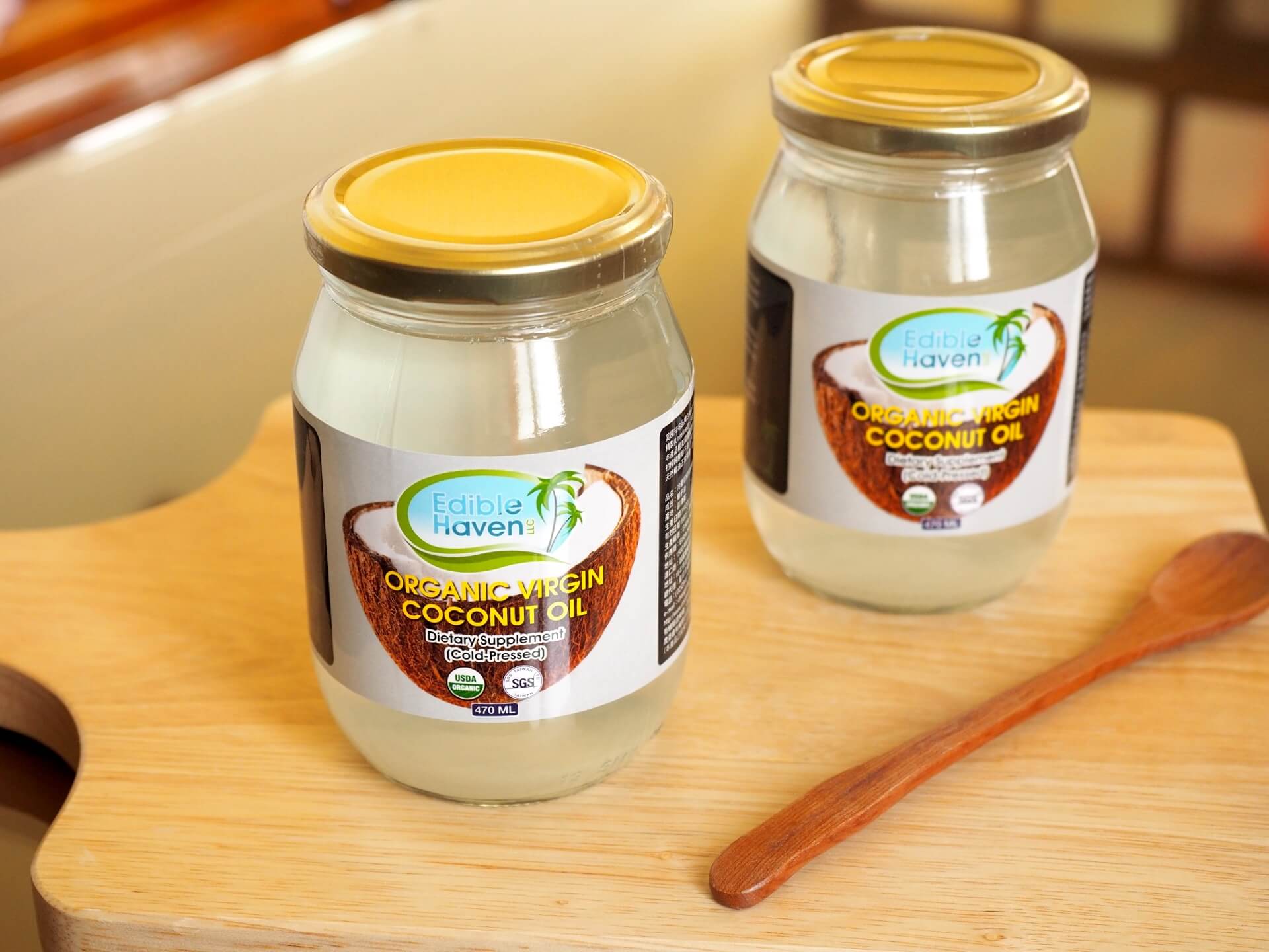美國 Edible Haven 冷壓初榨有機椰子油