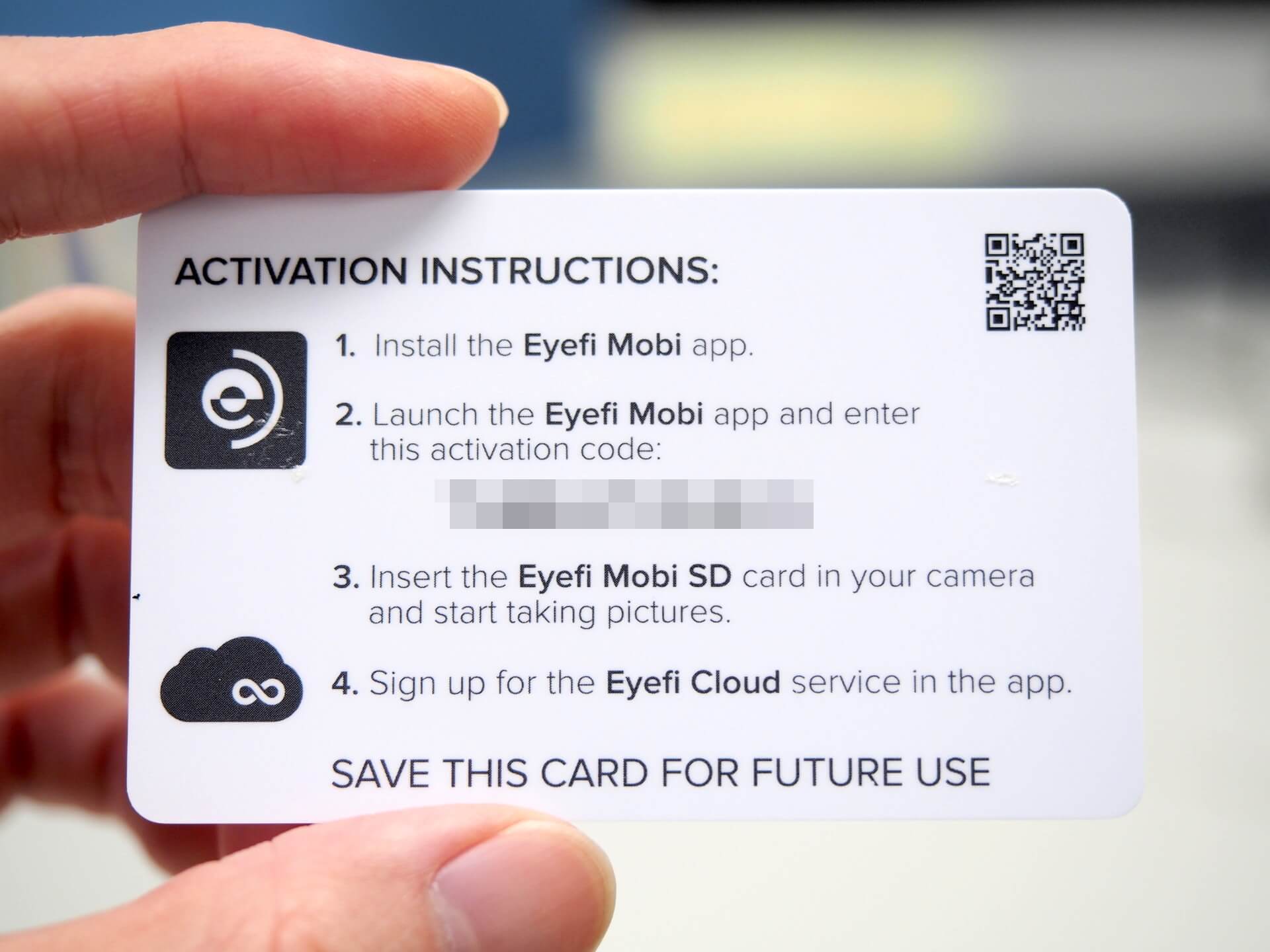 eyefi 會員卡背面