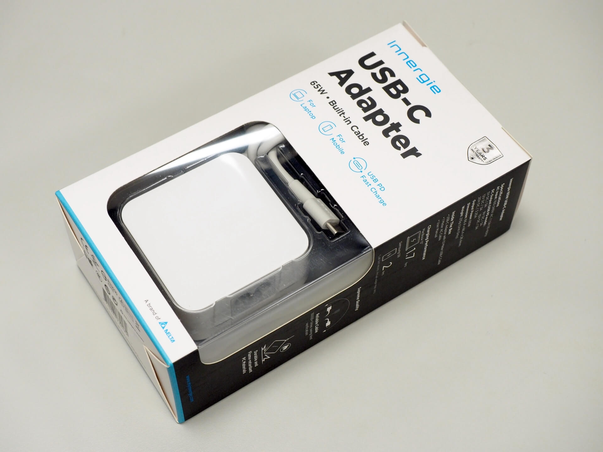 台達 Innergie 65 瓦 USB-C 充電器