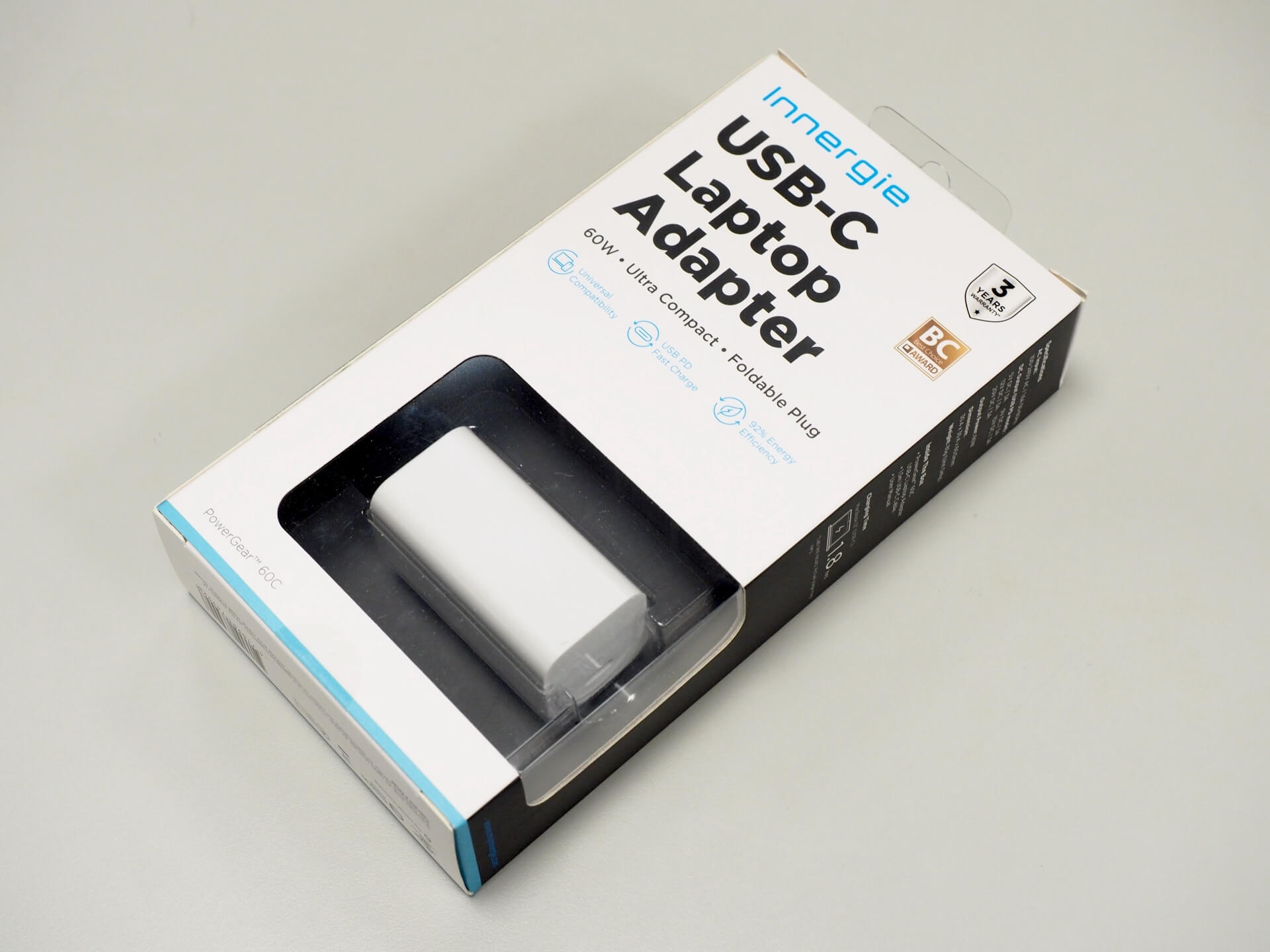 台達 Innergie PowerGear 60C / 60 瓦 USB-C 筆電充電器