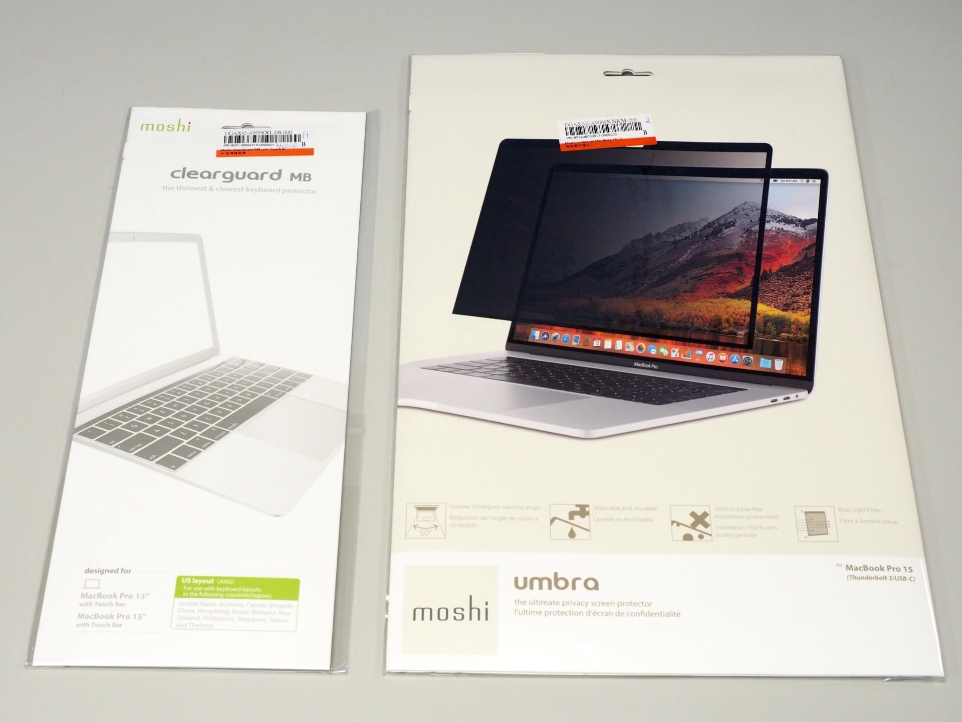 moshi 防窺螢幕保護貼與鍵盤膜