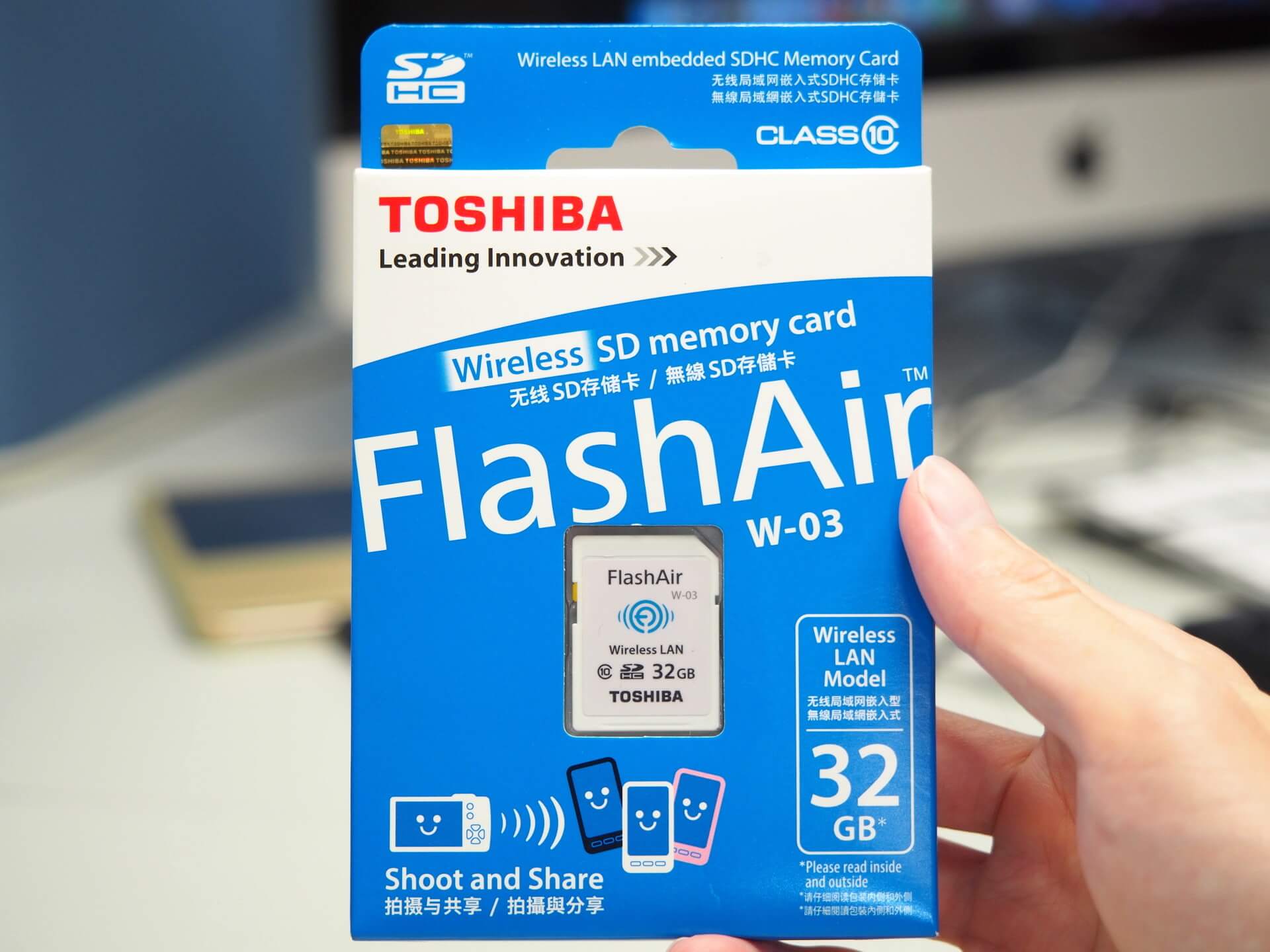 Toshiba FlashAir WiFi SDHC 無線記憶卡