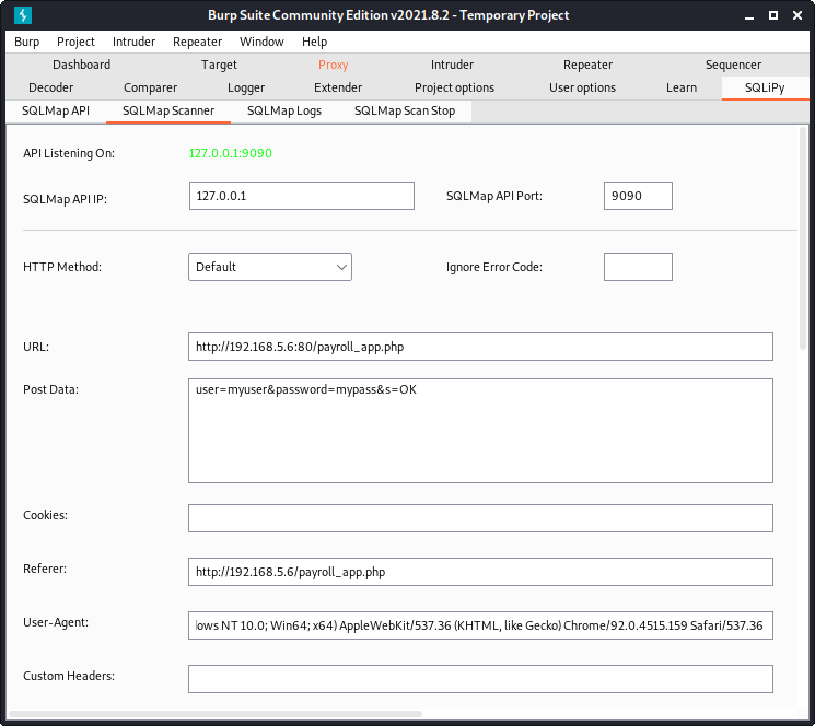SQLMap Scanner