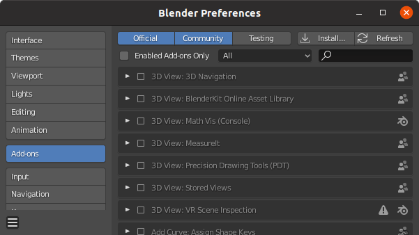 Blender Preferences