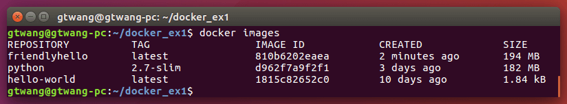 可用的 Docker 影像
