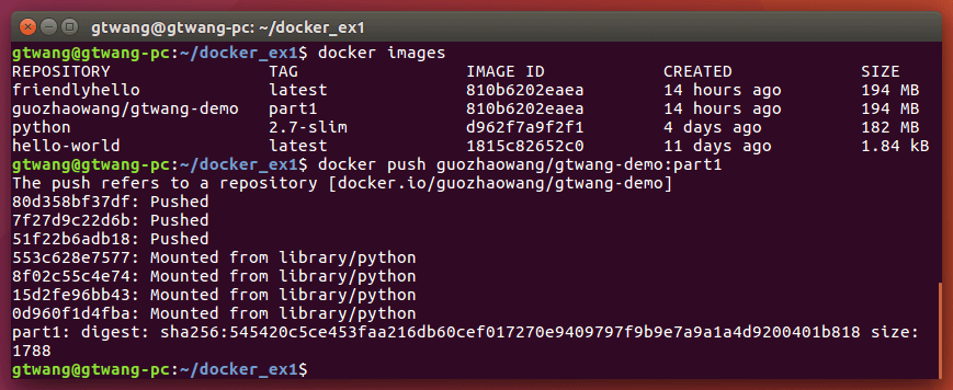上傳 Docker 影像