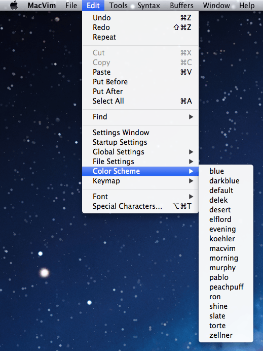 vim-select-color-scheme