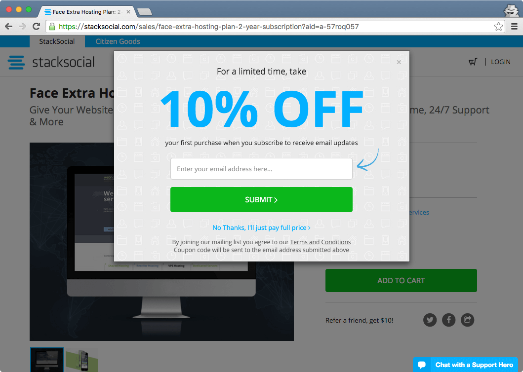 訂閱電子報可獲得 9 折的優惠碼