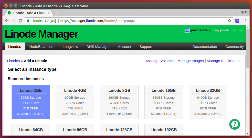 新增 Linode VPS