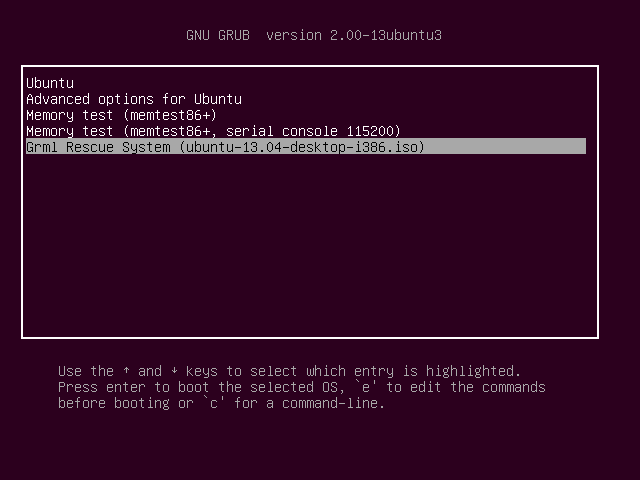 Ubuntu-Desktop-13-04-Grub-Grml-Rescue-System