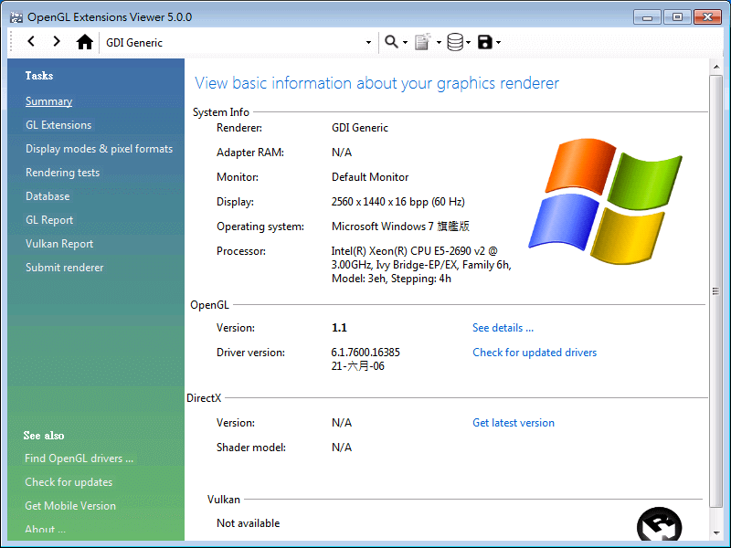 opengl extensions viewer windows 10 64 bit