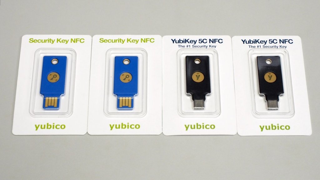 Yubico Security Key NFC 與 YubiKey 5C NFC